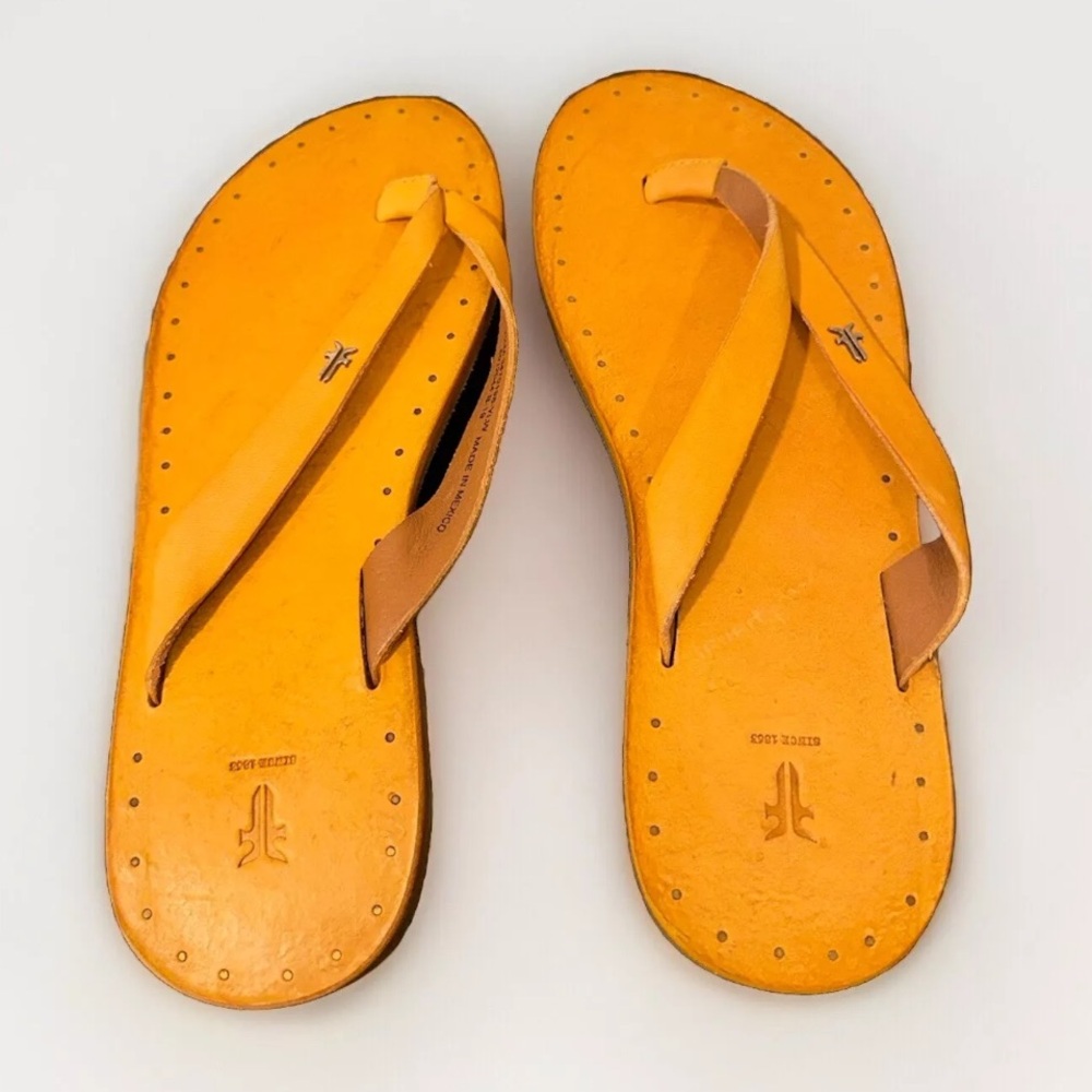 Frye Ally Sunrise Leather Flip‎ Flop Sandal Women's 7.5